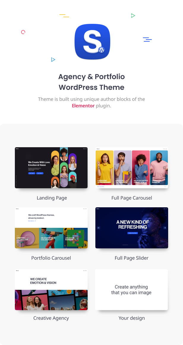 elementor agency portfolio wordpress theme